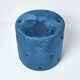 image 5 of Homescapes Windsor Velvet Footstool, Navy