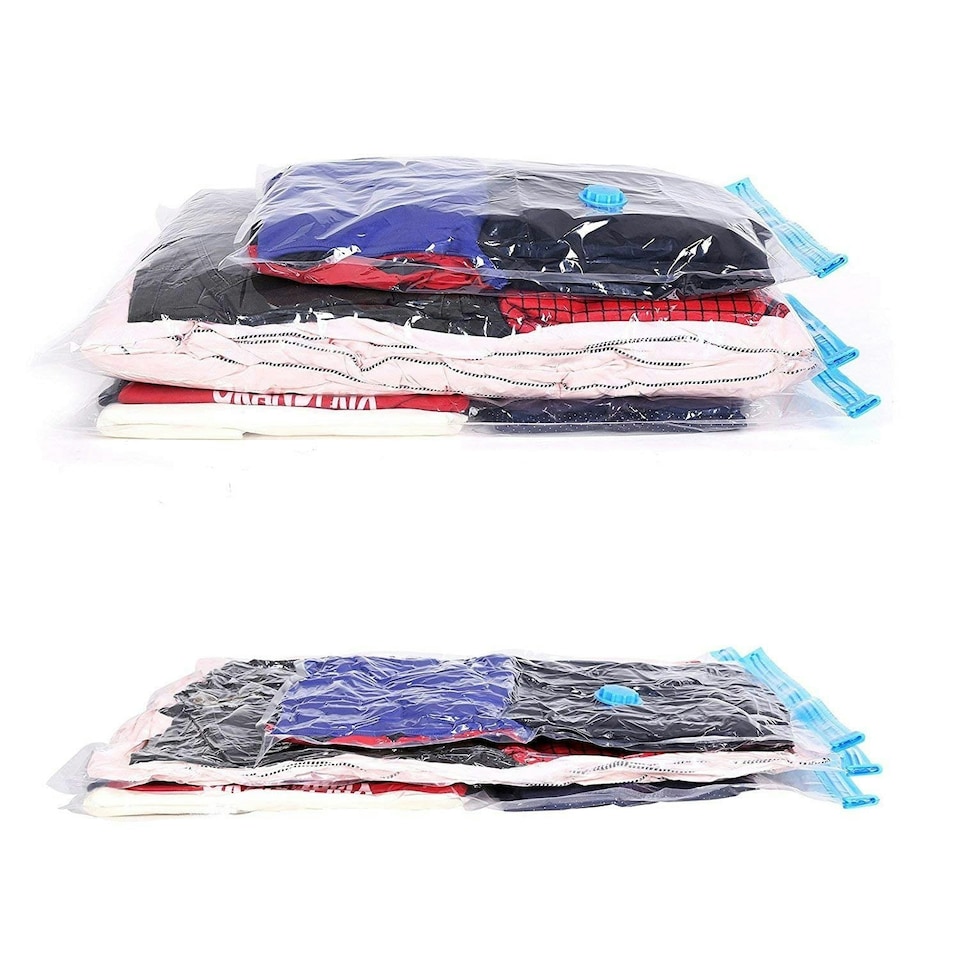 image 1 of Large Space Saving Storage Vacuum Bags Clothes Bedding Organiser Under Bed