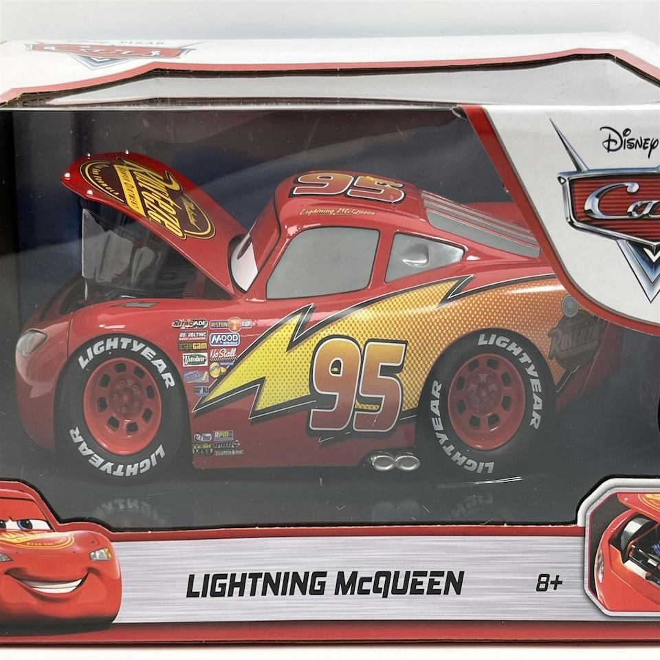 image 1 of Lightning McQueen Cars Disney Pixar 1:24 Scale Jada 4000