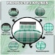 image 2 of VELVETIO Bardsley Check Printed Duvet Cover Set Reversible Polycotton Beddings Blue | Teal | Double