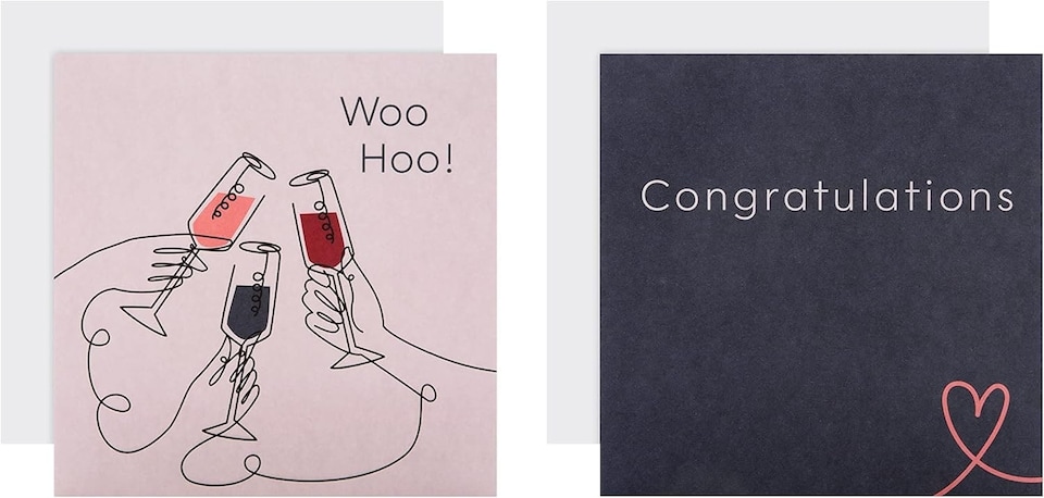 image 1 of Pack of 10 in 2 Illustrated Designs Congratulations Cards
