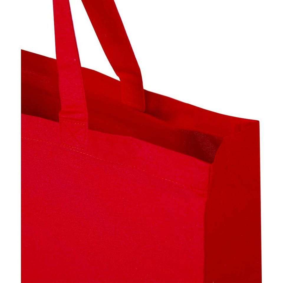 image 1 of Odessa Recycled Cotton Tote Bag - Red - One Size | Red