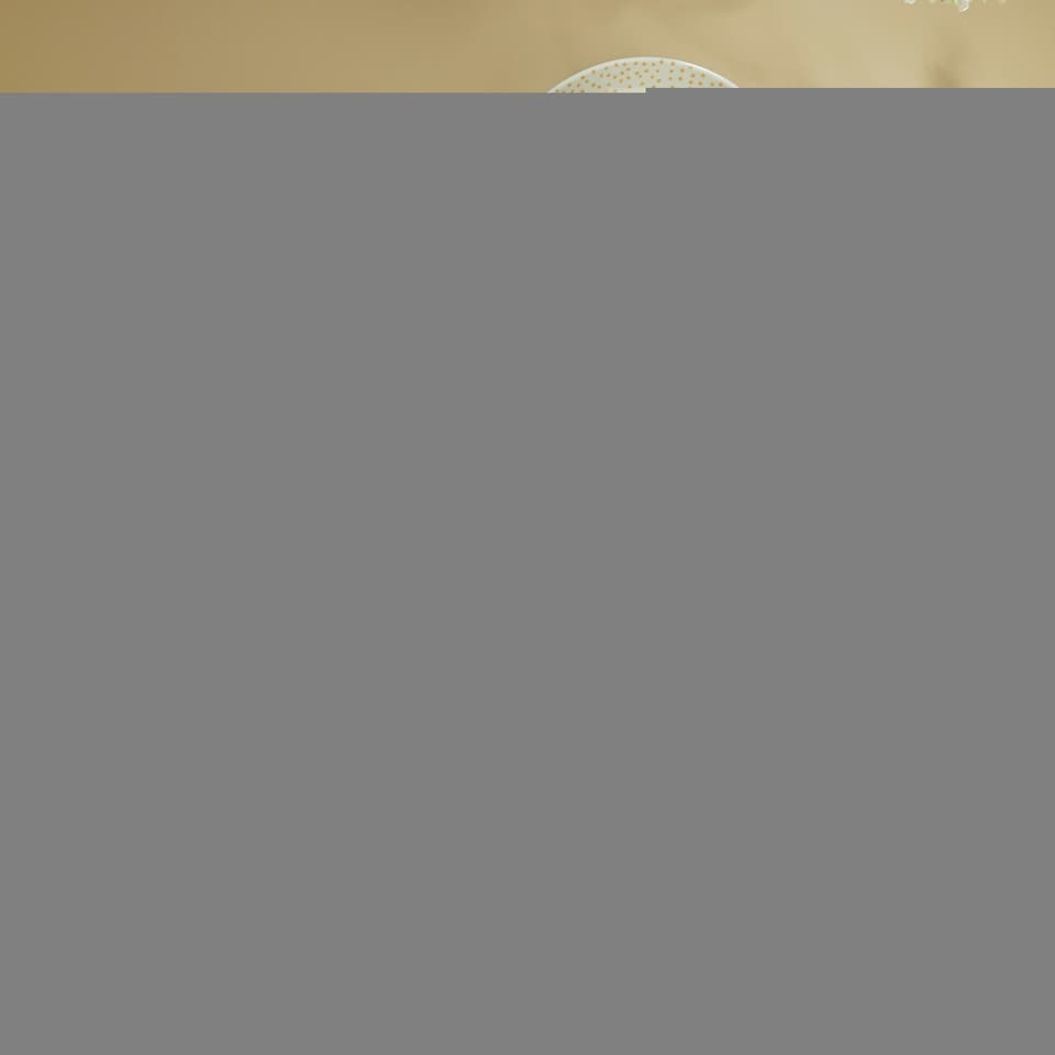 image 1 of 20pc Betsy Amber & White Dinner Set