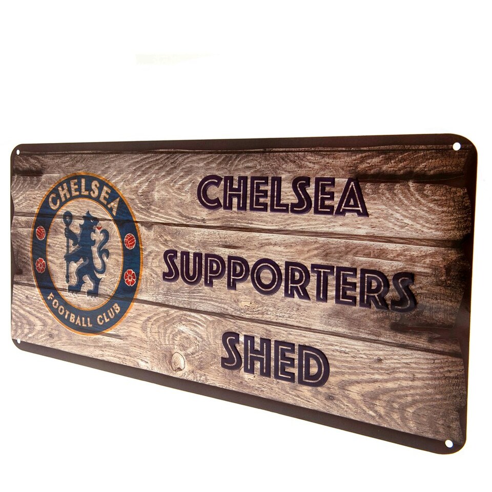 image 1 of Chelsea FC Supporters Shed Plaque - Brown - One Size
