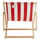 image 2 of Interiors by Premier Durable Red And White Deck Chair, Water Resistant Garden Chair, Adjustable Lawn Chair, Outdoor Chair