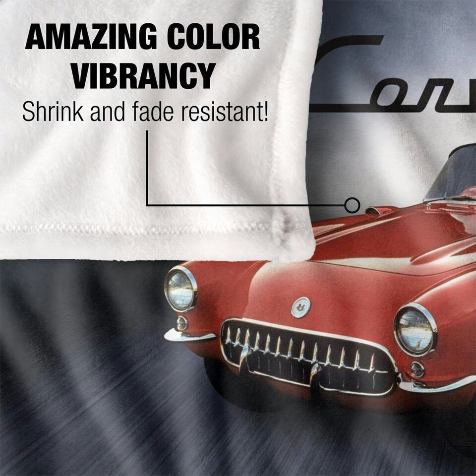 image 1 of Chevrolet Corvette Shine Blanket - Multicoloured - One Size