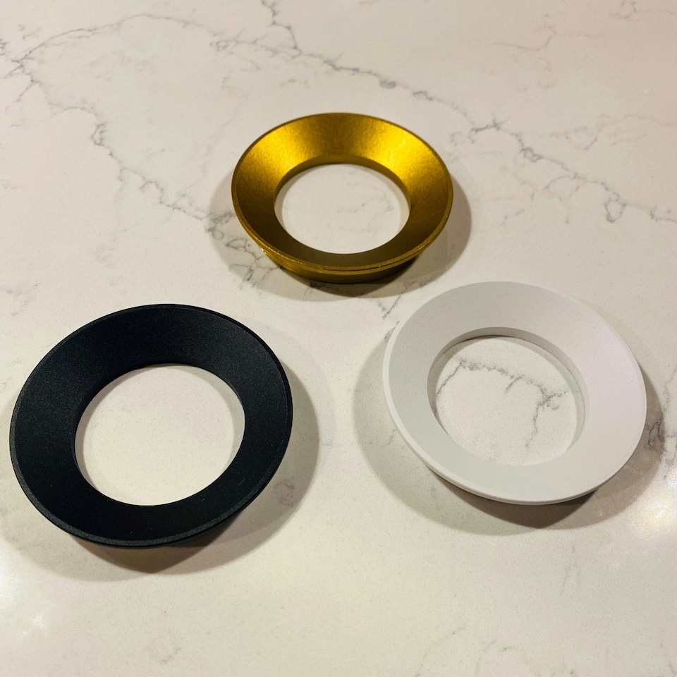 image 1 of CGC ELLI White Double Cylinder Surface Mounted Adjustable Spotlight with a choice of White, Black or Gold Inner White