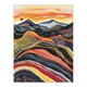 image 3 of Cairngorms Mountains Scottish Sunset Folk Art Black Framed Wall Art Print A4