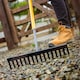 image 6 of JCB 12 Teeth Garden Rake, 150cm x 30cm Head, Tubular Steel Gardening Landscaping JCBGR01