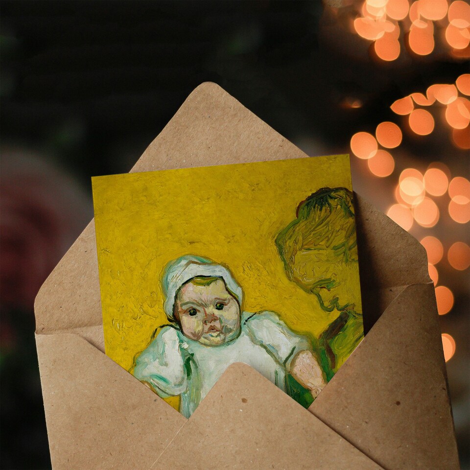 image 1 of Vincent van Gogh Art Card Madame Roulin and Her Baby