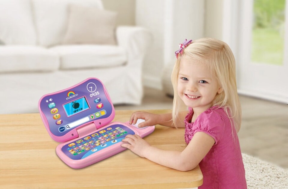 image 1 of VTech Toddler Tech Laptop pink