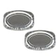 image 1 of Oval Aluminium Serving Platter - 35.5x 23.5cm | White | 2