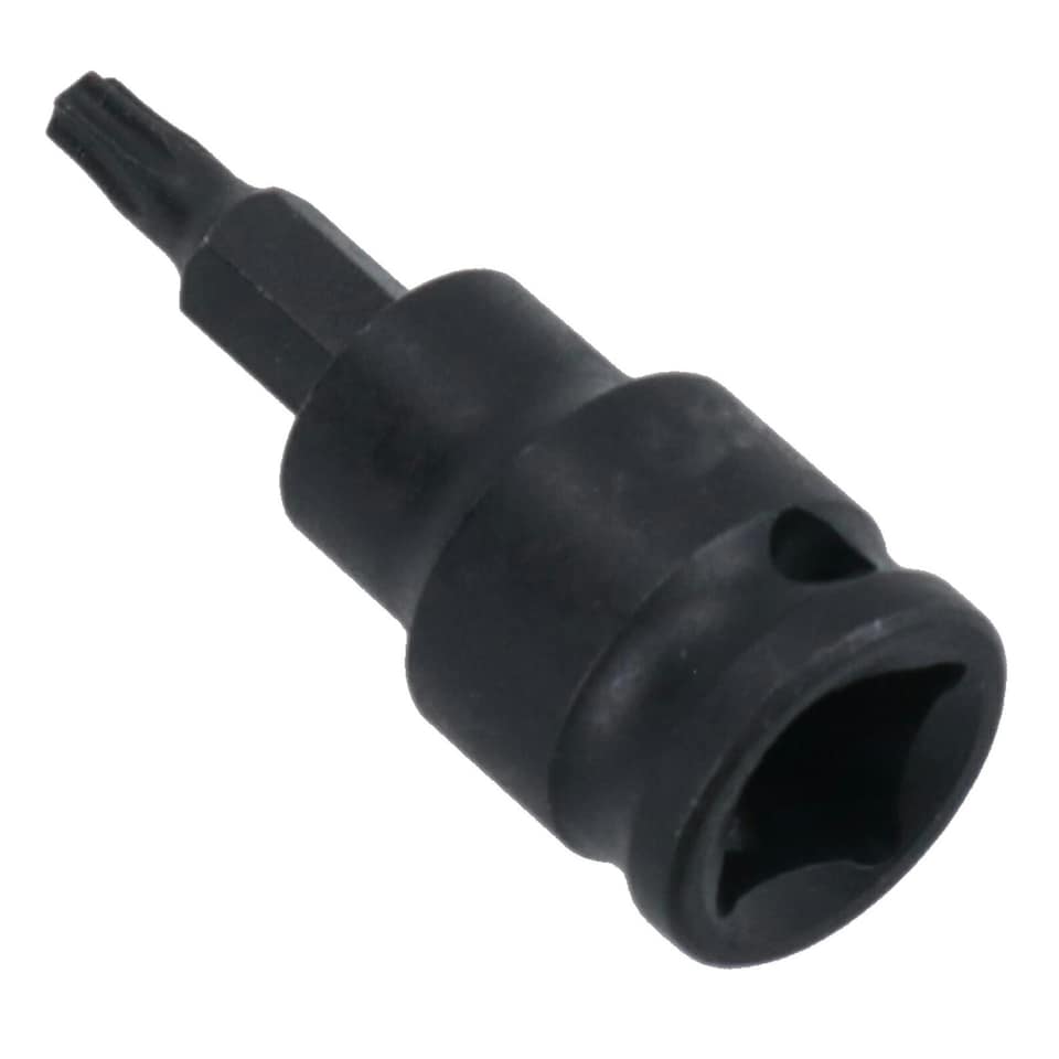 image 1 of T20 Male Torx Star Impact Impacted Shallow Short Bit Socket 3/8in drive