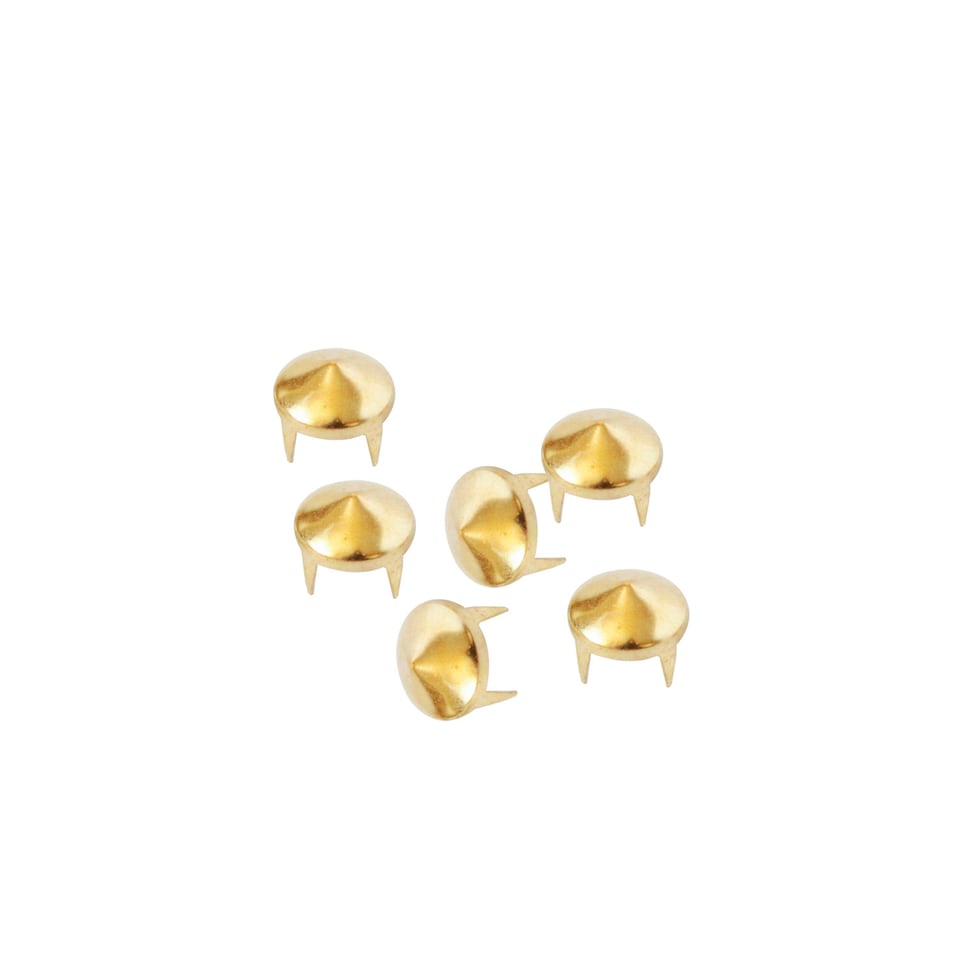 image 1 of 8mm Low Cone Punk Studs Hand Pressed Leather Rivets for DIY Clothes