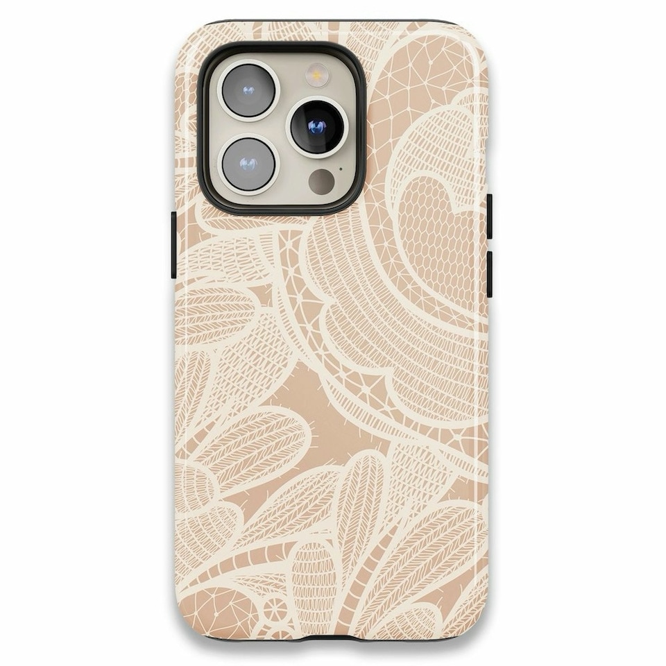 image 1 of Nude Lace Phone Case | Brown | iPhone 14 Plus
Slim | iPhone 14 Plus
Slim