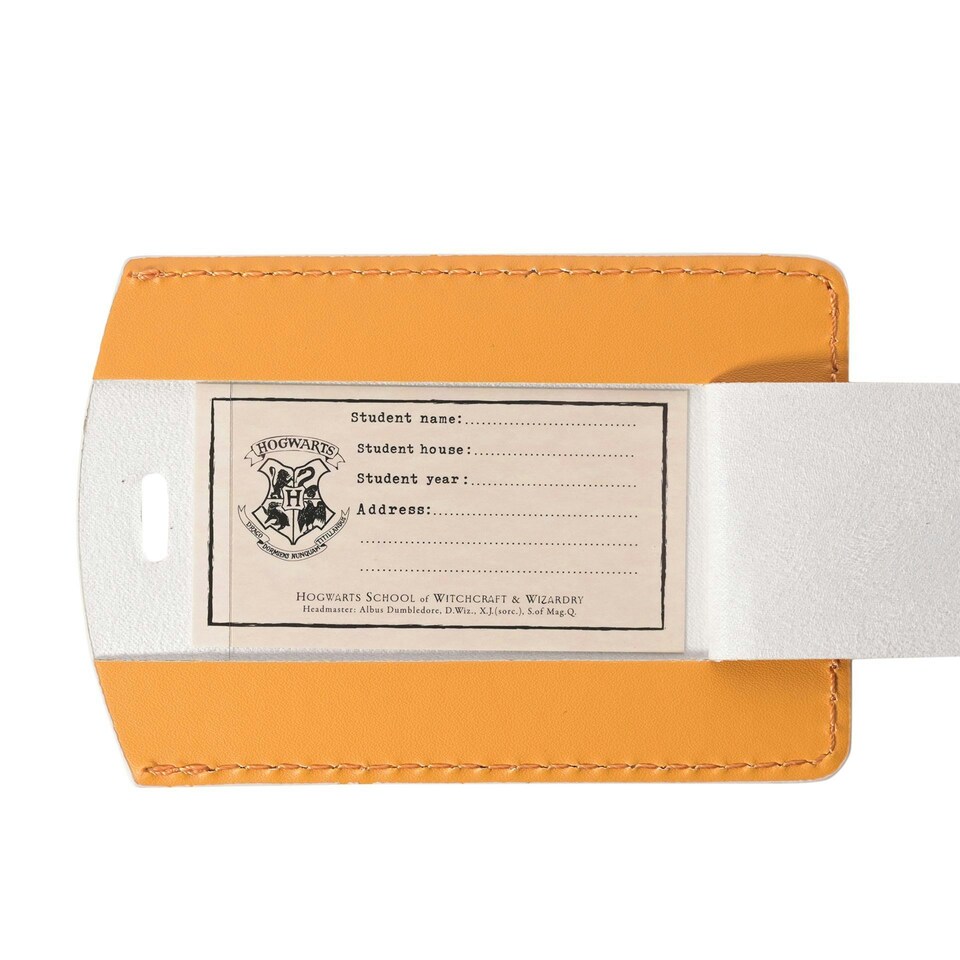 image 1 of Warner Bros Harry Potter Alumni Passport Holder & Luggage Tag - Hufflepuff