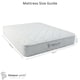 image 2 of Single Mattress 90 X 190cm, Affordable 3ft Memory Infused Foam and Spring Mattress. Approx 7 inch/18cm Deep with Quilted CoolTouch Cover, Fire retardant, Soft-Med Firm Feel