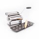image 1 of 3pc Pasta Making Set with Deluxe Double Pasta Machine, Non-Stick Ravioli Mould and Rolling Pin