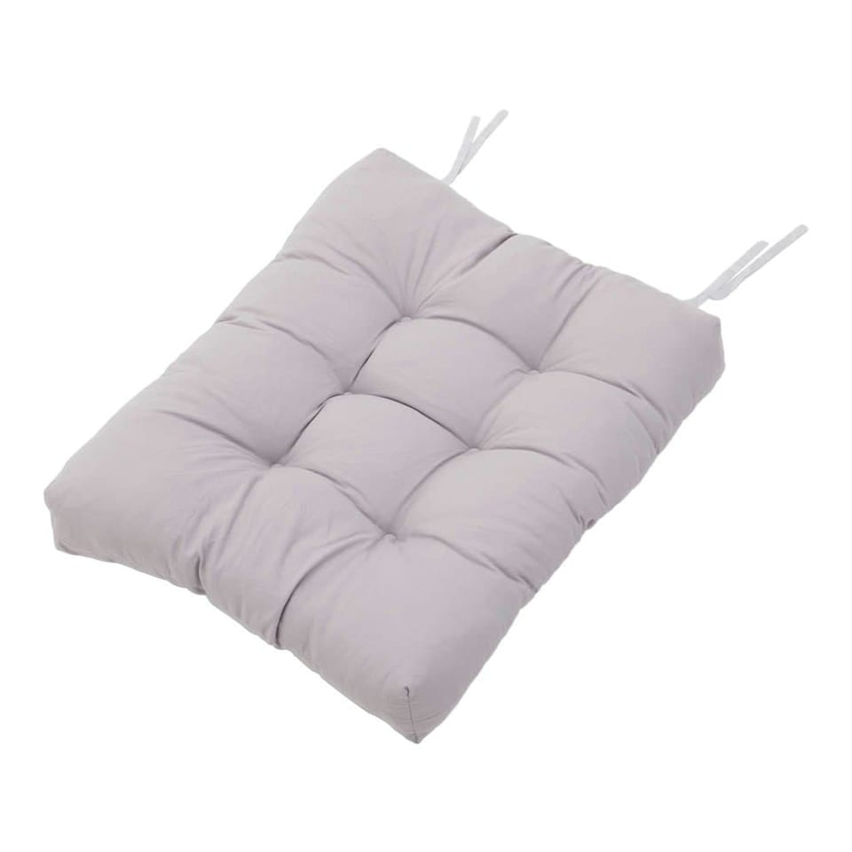 image 1 of Living and Home Set of 2 Outdoor Lounge Chair Cushions, Grey