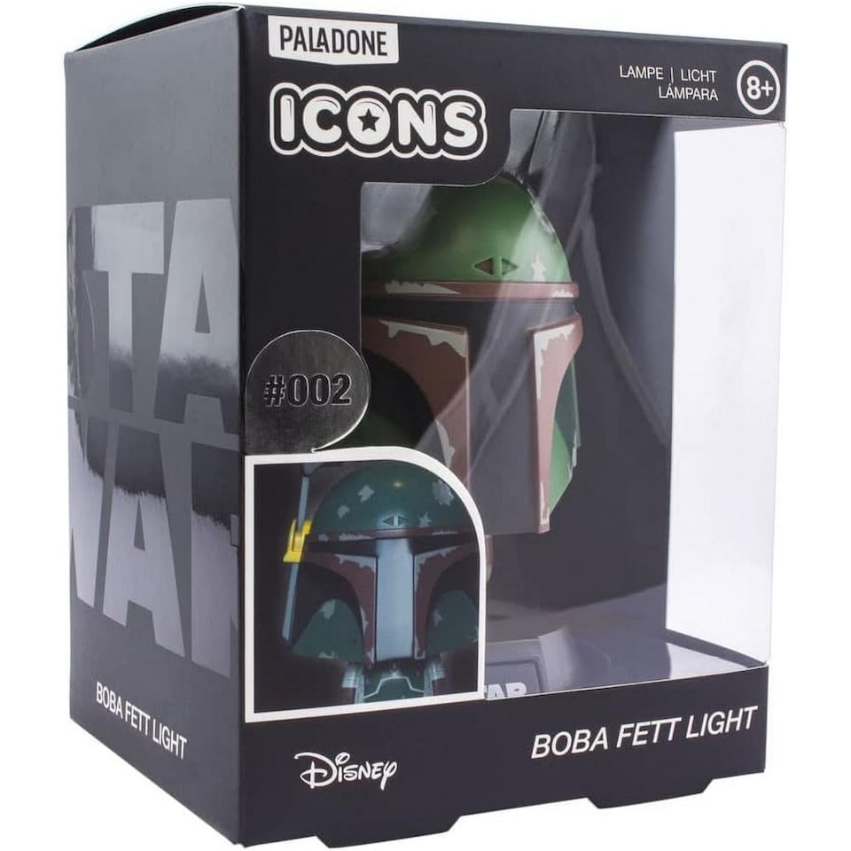 image 1 of Star Wars Boba Fett Icons Lamp | Multi | Multicoloured | One Size | 1