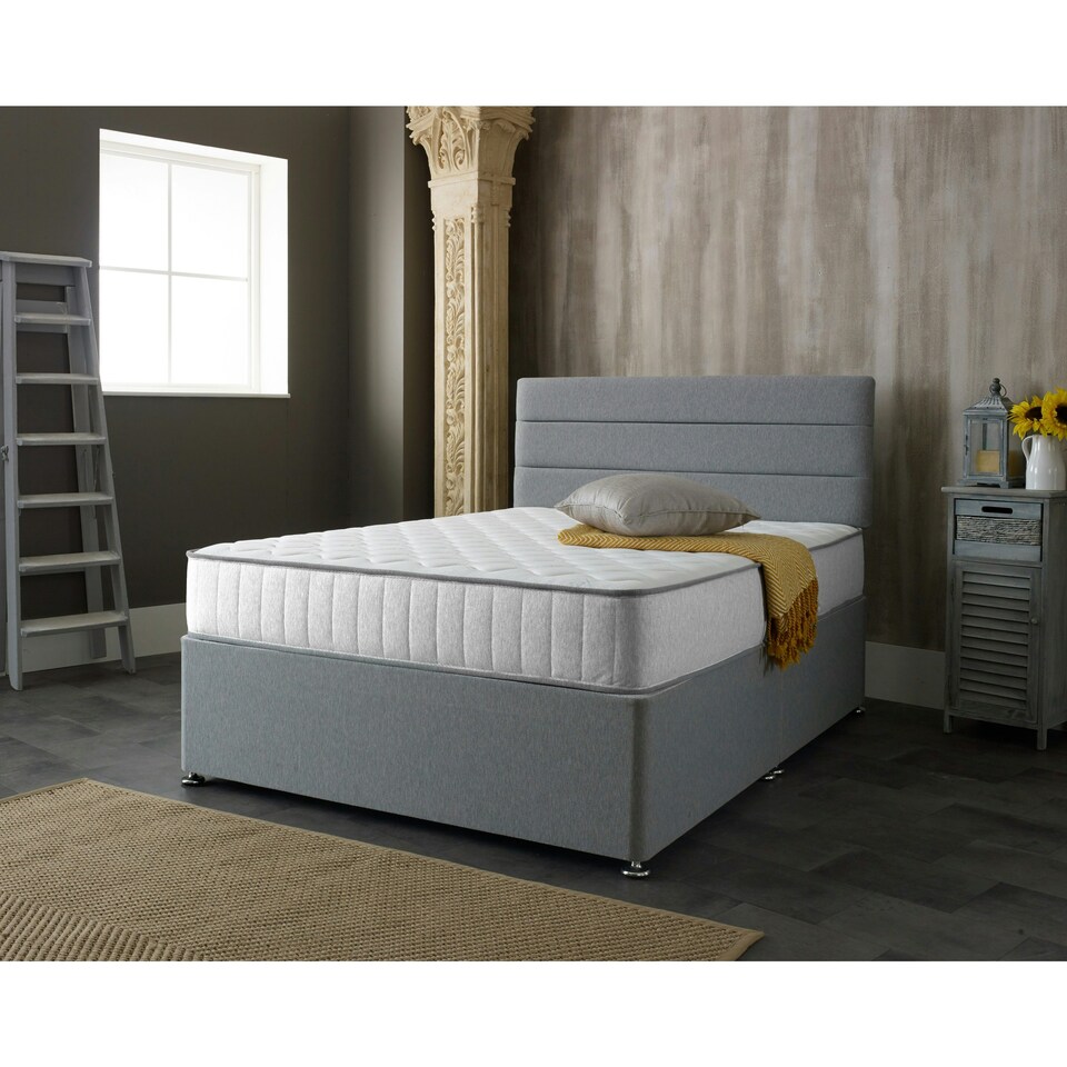 image 1 of Victoria White Castle Hybrid Mattress - Plush Comfort, Durable Design | White | Small Double