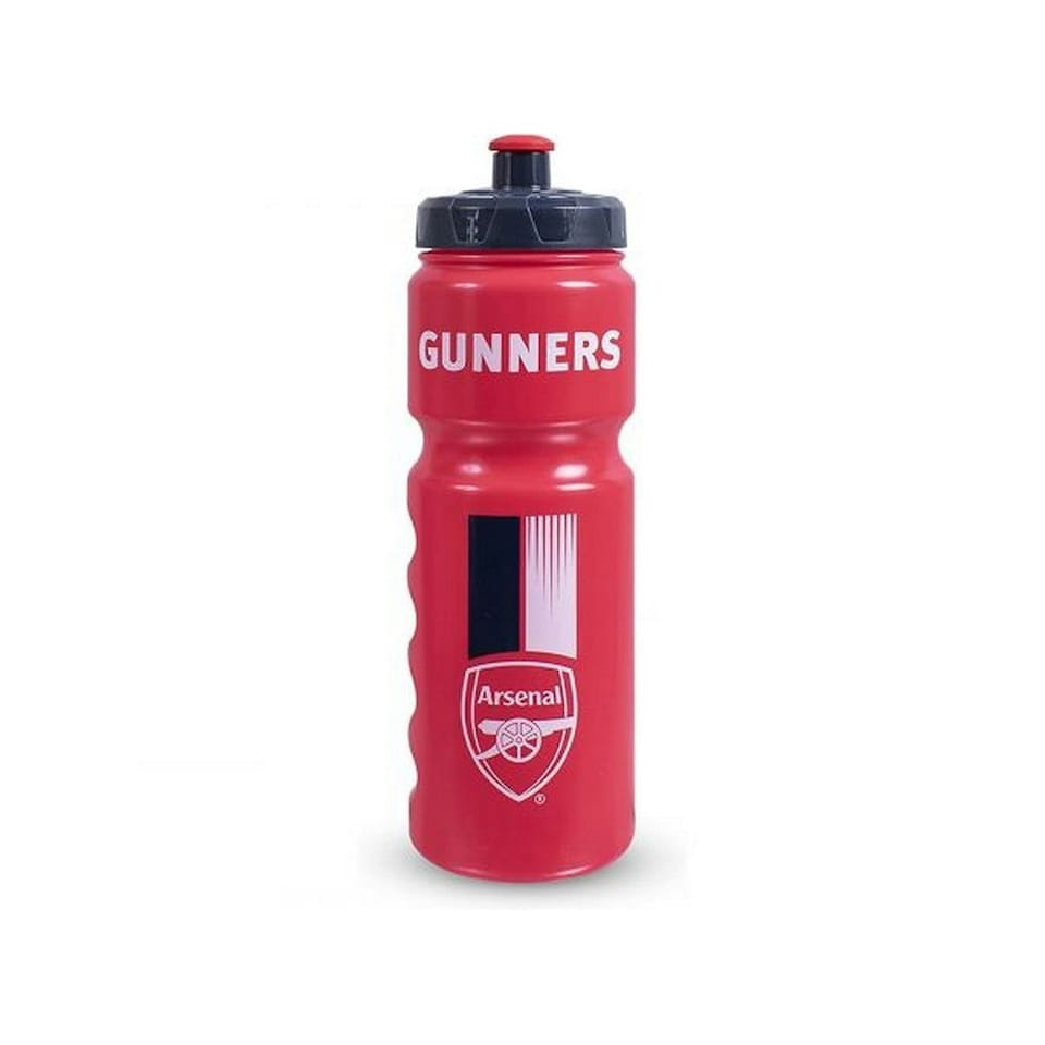 image 1 of Arsenal FC Gunners Plastic Water Bottle - Red/White/Black - One Size
