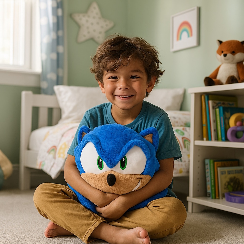 image 1 of Sonic the Hedgehog Cosy Plush Hand Warmer Cushion