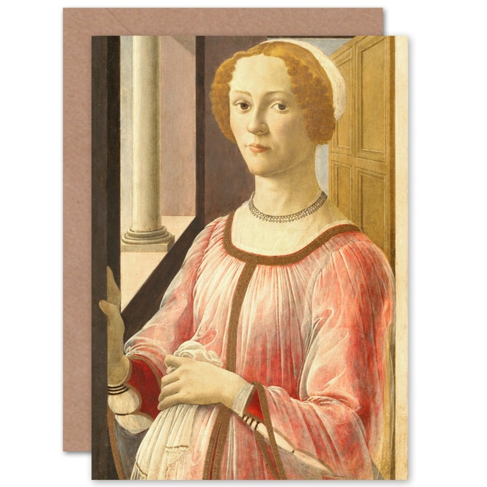 image 1 of Botticelli Portrait Smeralda Bandinelli Art Card