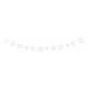image 1 of 6ft Iridescent Diecut Star Garland