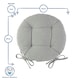 image 3 of Harbour Housewares Round Garden Chair Seat Cushions - Navy - Pack of 4 Blue