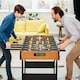 image 1 of HOMCOM Folding Football Gaming Table Mini Foosball Soccer Table for Family Fun Indoor Play Sports