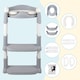 image 5 of Alivio 2-in-1 Kids Potty Training Seat with Adjustable Ladder and Foldable Potty