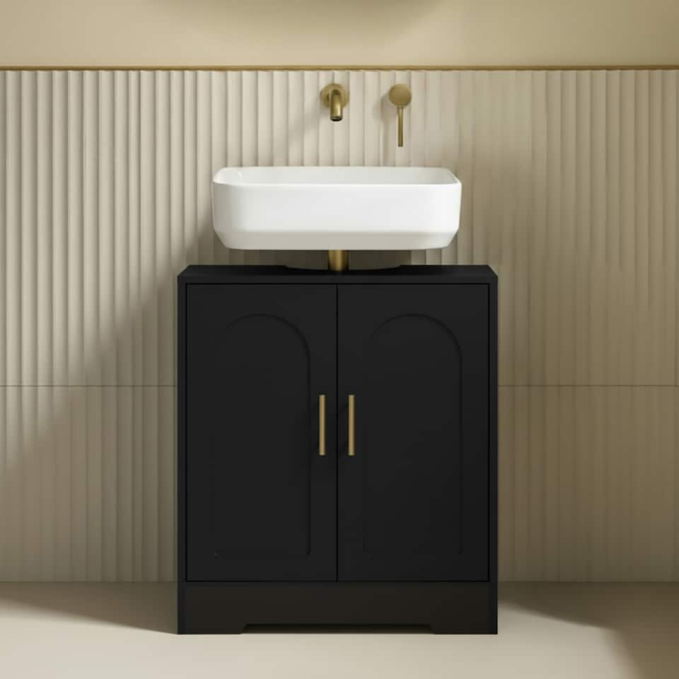 image 1 of OHS Arch Undersink Bathroom Cabinet MDF Under Basin Storage