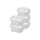 image 1 of Harbour Housewares Glass Food Storage Containers with Lids - 150ml - Pack of 5