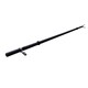 image 1 of HXGN 1" Standard Two-Piece Barbell — 147 cm, Knurled Grip, 2 Spring Collars | Black | BLACK | Standard