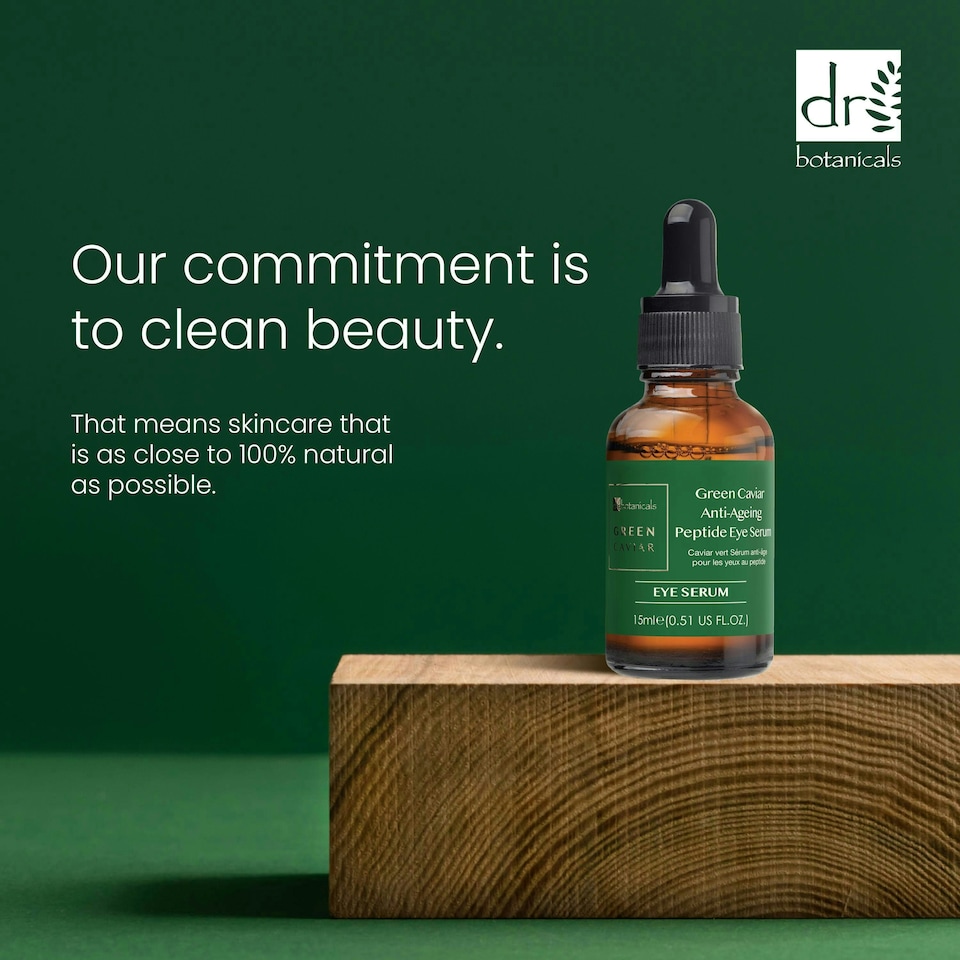 image 1 of Dr Botanicals Green Caviar Anti-Ageing Peptide Eye Serum 15ml Twin Value Savings Pack