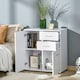 image 4 of HOMCOM Cabinet Sideboard Cupboard Buffet Solo High Gloss Front Face