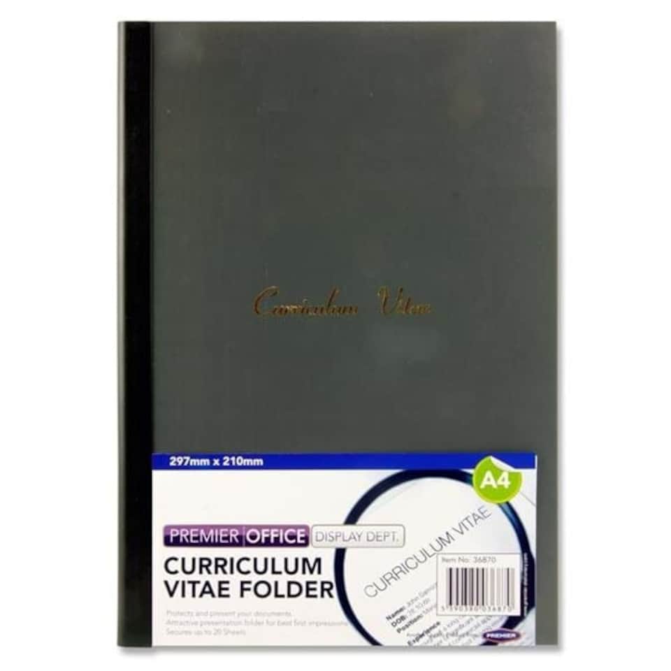 image 1 of A4 CV (Curriculum Vitae) File Cover by Premier Office
