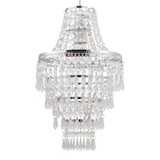 Chrome Tiered Chandelier Style Light Shade | Clear | Chrome | Medium | 1