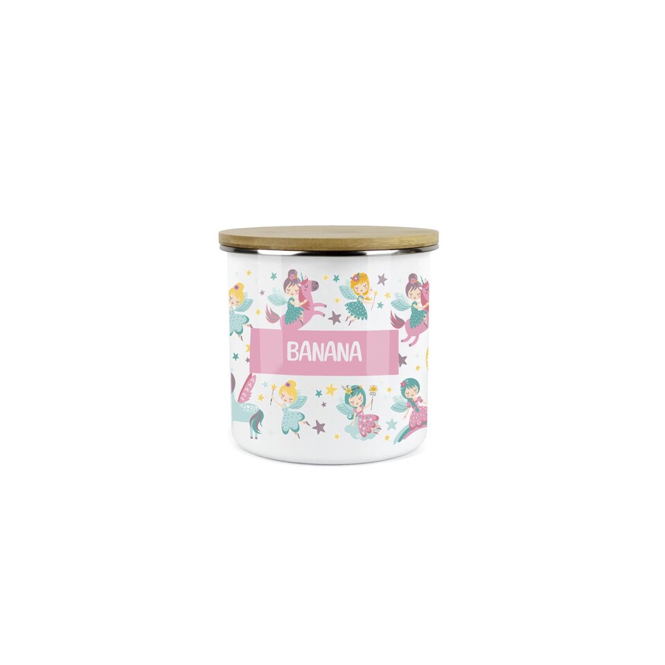 image 1 of Unicorn Fairies Childrens Mini Snack Pot - Banana
