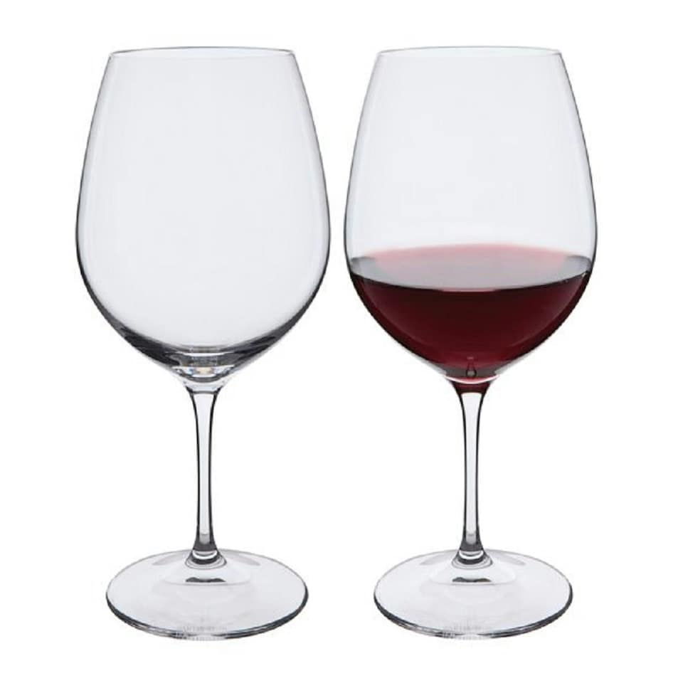 image 1 of Red Wine Glasses: 2 x 65cl Dartington Crystal Wine Master Burgundy Glasses Clear