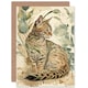 image 1 of Cat Lover Bengal Pet in Plant Garden Pet Portrait Animal Greeting Card