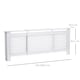 image 7 of HOMCOM Extendable Radiator Cover Cabinet Slatted Design MDF White Home Office