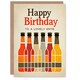 image 1 of Lovely Entie Craft Beer Lover Row Bottles Birthday Card