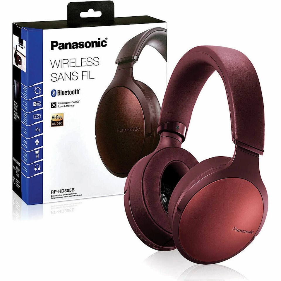 image 1 of Panasonic Premium Hi-Res Wireless Bluetooth Over-Ear Headphones