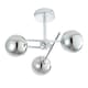 image 1 of BHS Nera 3 Light Flush Bathroom Ceiling Light | Silver | Chrome | 1