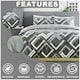 image 5 of Harlow Printed Duvet Cover Set Reversible Polycotton Beddings Grey | Double