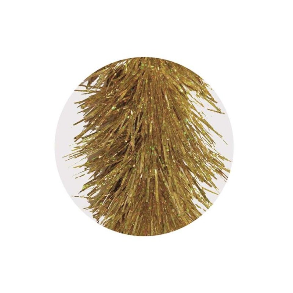 image 1 of 2m Gold Christmas Holographic Luxury Tinsel