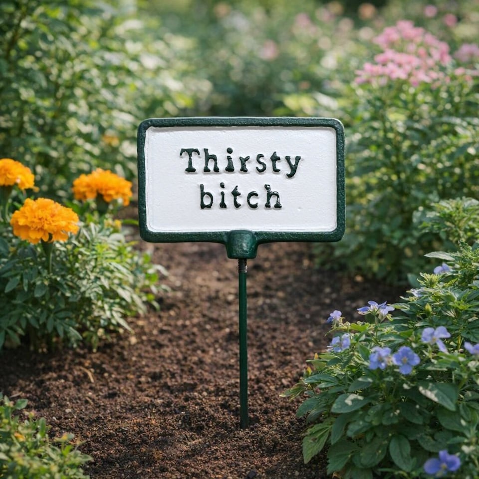 image 1 of Garden Plant Sign Stake Plaque
