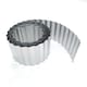 image 1 of Pack of 10 x 10m Galvanised Wavy Lawn Edging Rolls in Silver Silver